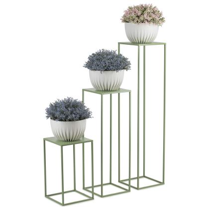 Soporte para flores 70x24 cm verde oscuro
