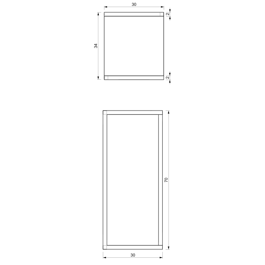 Soporte para flores 70x30x34 cm blanco