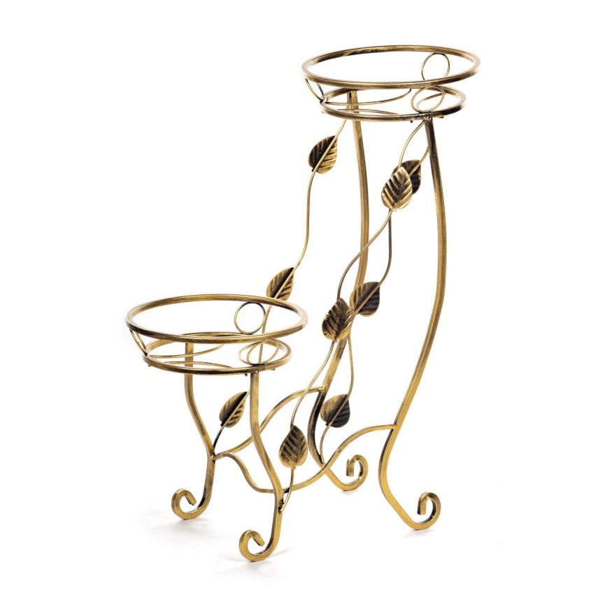 Soporte para flores 70x50 cm dorado