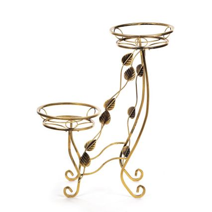 Soporte para flores 70x50 cm dorado