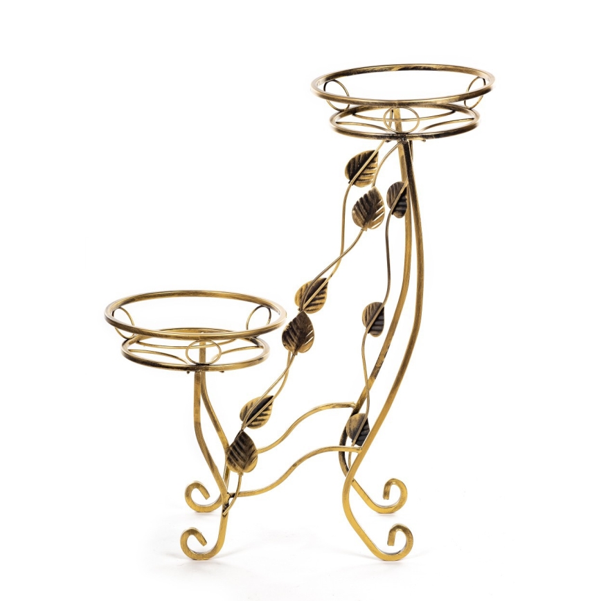 Soporte para flores 70x50 cm dorado