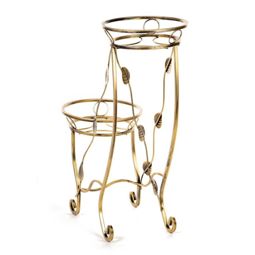 Soporte para flores 70x50 cm dorado