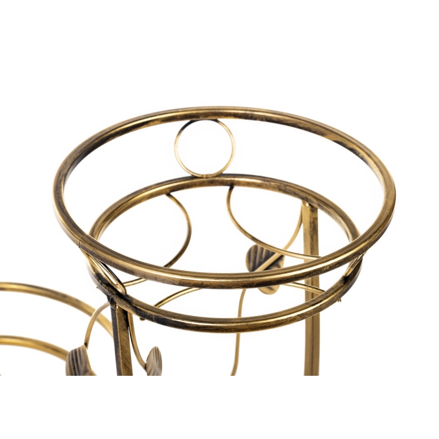 Soporte para flores 70x50 cm dorado