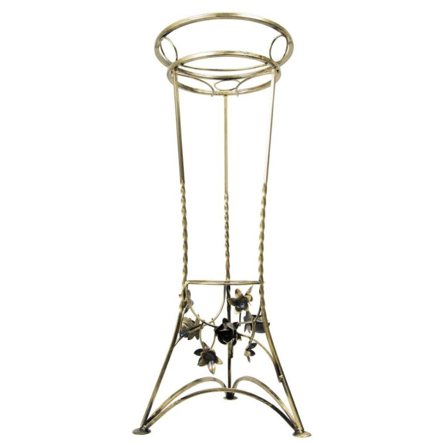 Soporte para flores 72x28 cm dorado