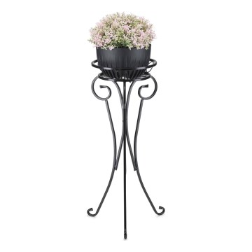 Soporte para flores 74x34 cm negro