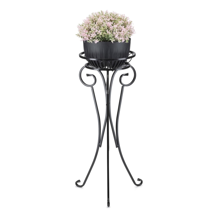 Soporte para flores 74x34 cm negro