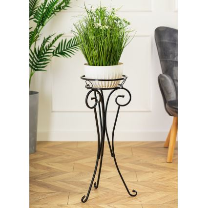 Soporte para flores 74x34 cm negro