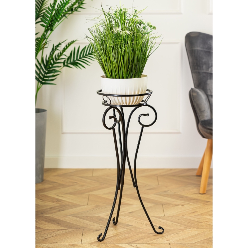 Soporte para flores 74x34 cm negro