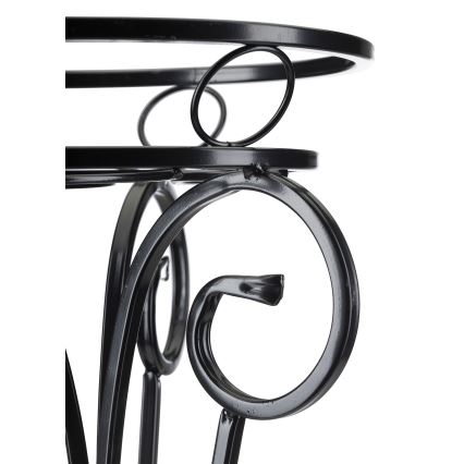 Soporte para flores 74x34 cm negro