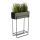 Soporte para flores 82x60 cm negro
