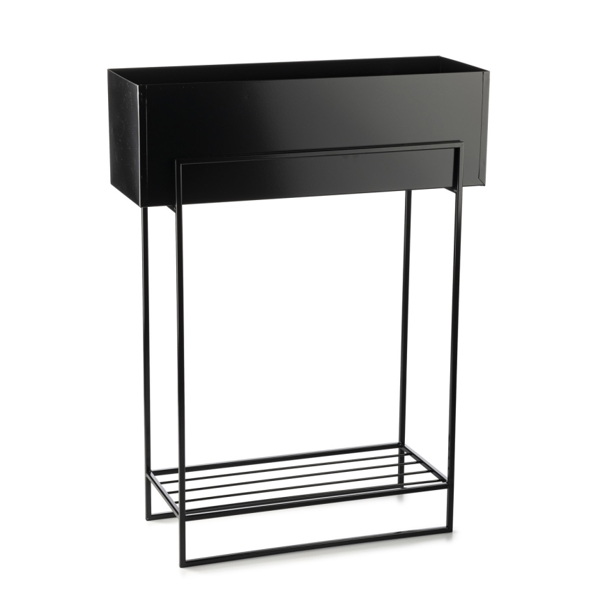 Soporte para flores 82x60 cm negro