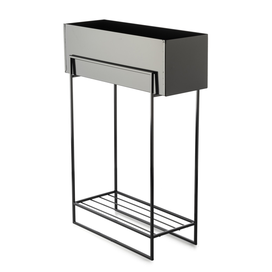 Soporte para flores 82x60 cm negro