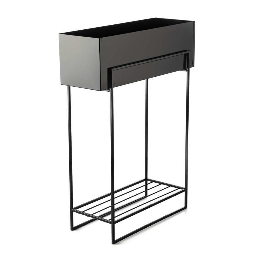Soporte para flores 82x60 cm negro