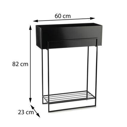 Soporte para flores 82x60 cm negro