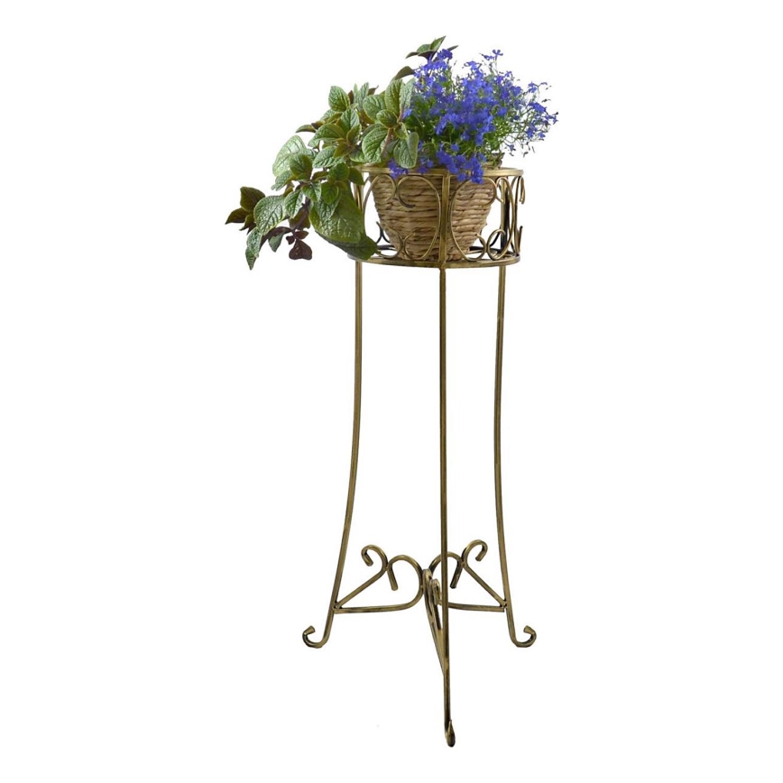 Soporte para flores 88x28 cm dorado