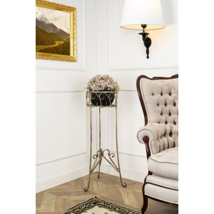 Soporte para flores 88x28 cm dorado