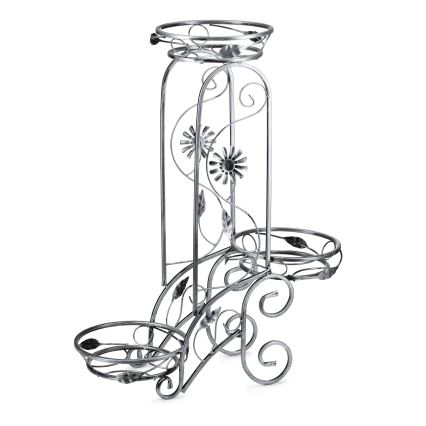 Soporte para flores 88x65 cm plata