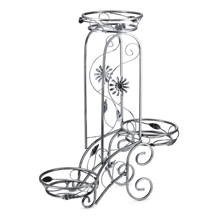 Soporte para flores 88x65 cm plata