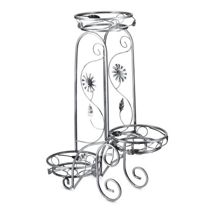 Soporte para flores 88x65 cm plata