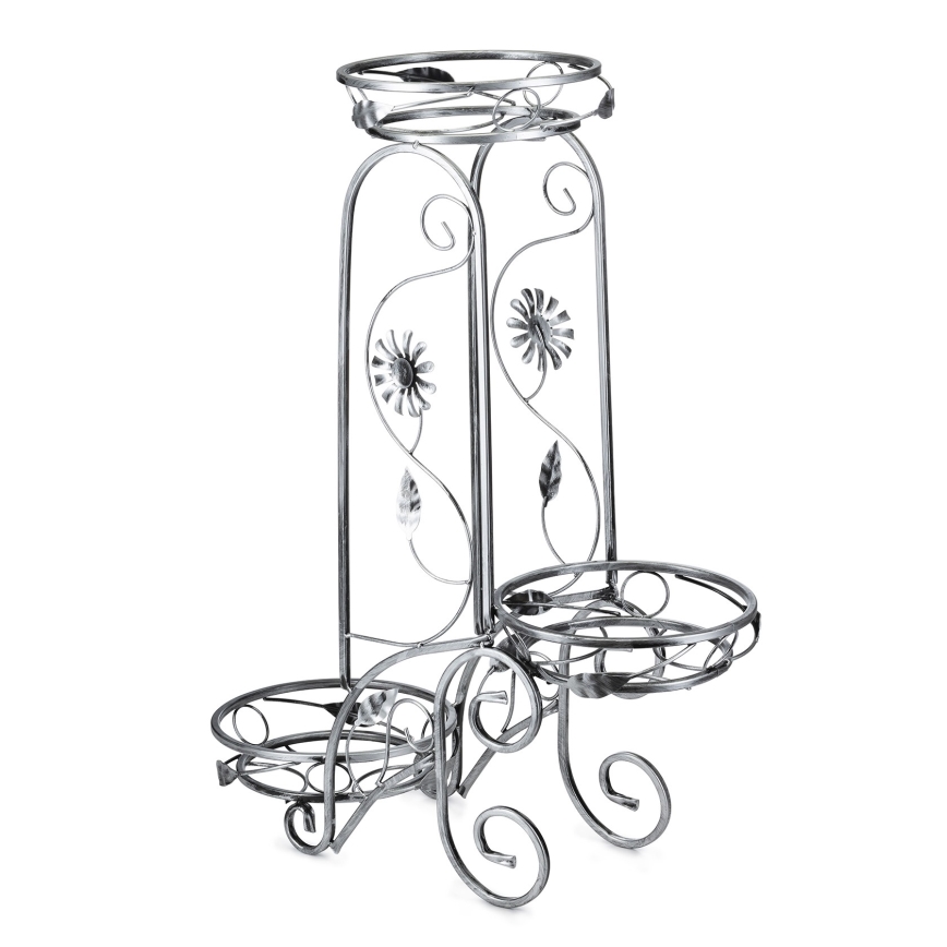 Soporte para flores 88x65 cm plata