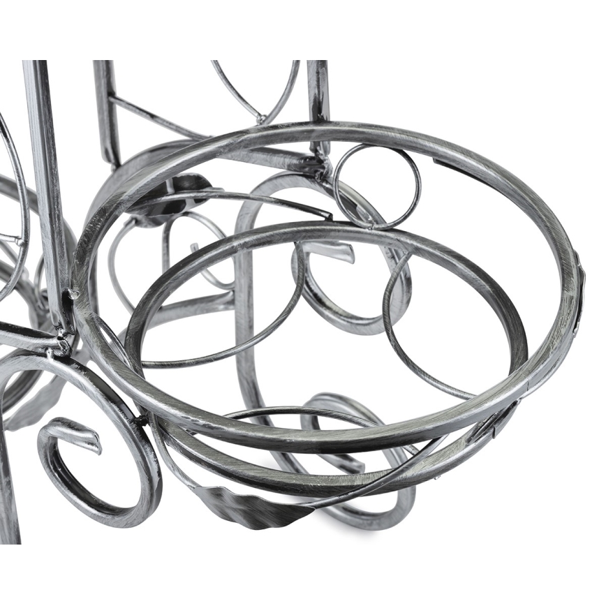 Soporte para flores 88x65 cm plata