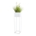 Soporte para flores 90x24 cm blanco