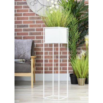 Soporte para flores 90x24 cm blanco