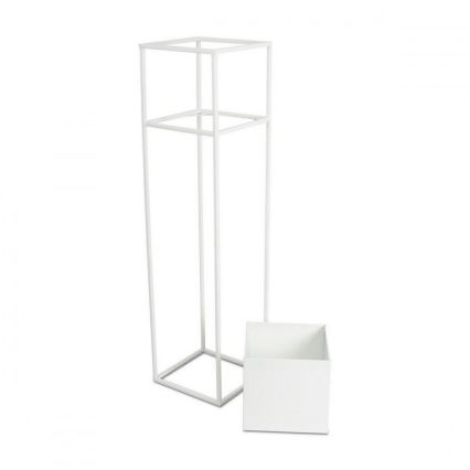 Soporte para flores 90x24 cm blanco