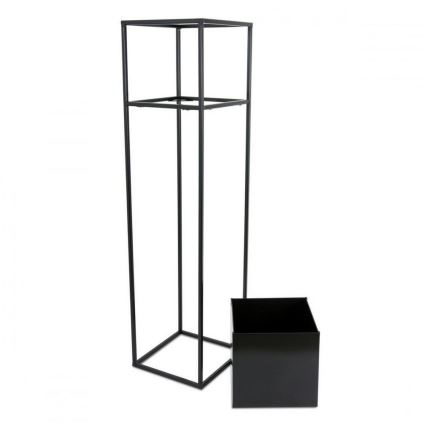 Soporte para flores 90x24 cm negro