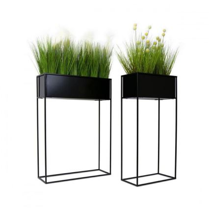 Soporte para flores 90x44 cm negro