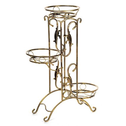 Soporte para flores 90x65 cm dorado