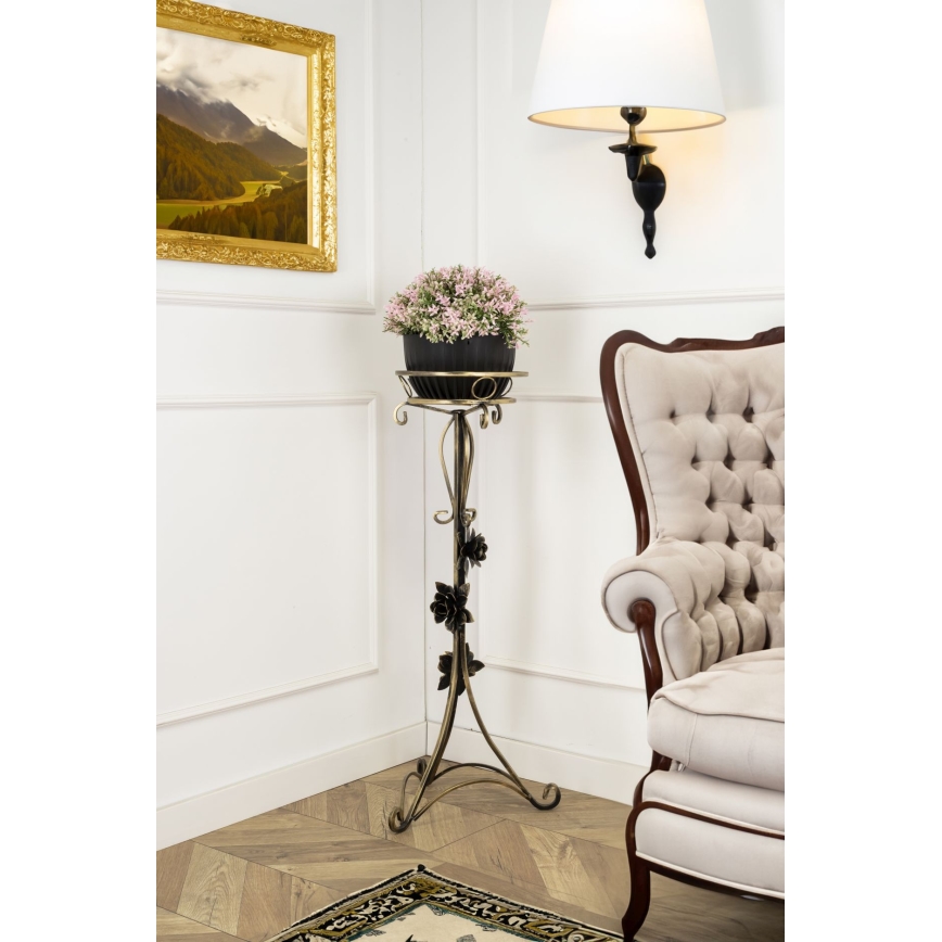 Soporte para flores 95x38 cm dorado