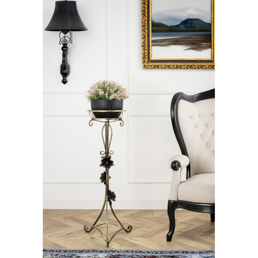 Soporte para flores 95x38 cm dorado