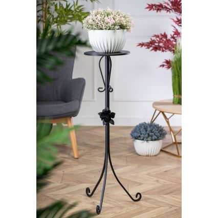 Soporte para flores 95x39 cm negro
