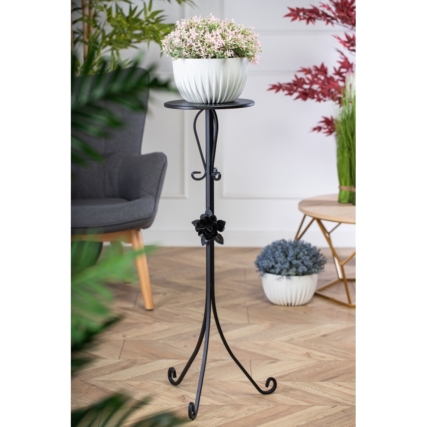 Soporte para flores 95x39 cm negro