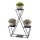 Soporte para flores 95x78 cm negro