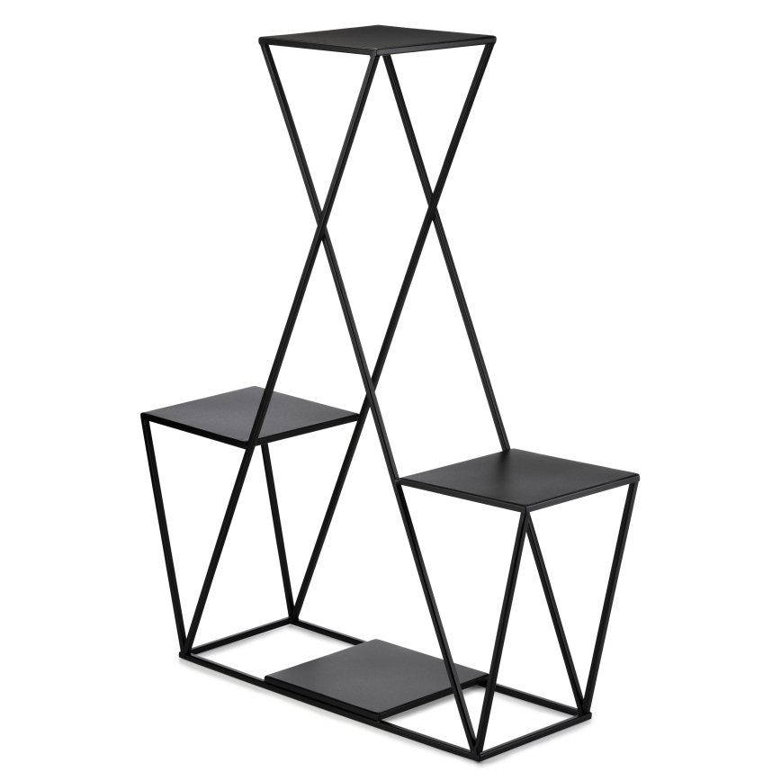 Soporte para flores 95x78 cm negro