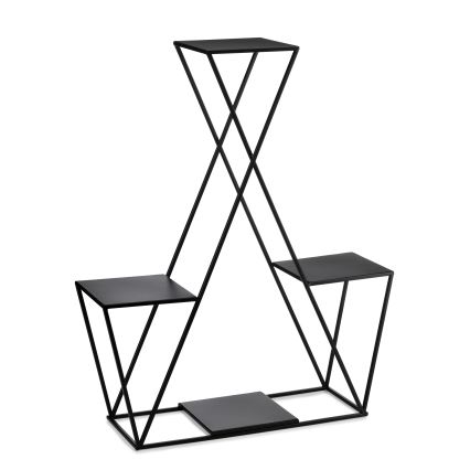 Soporte para flores 95x78 cm negro