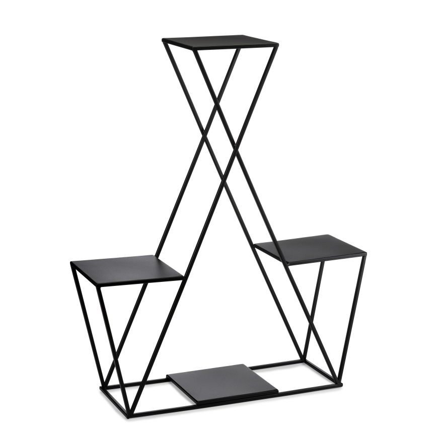 Soporte para flores 95x78 cm negro