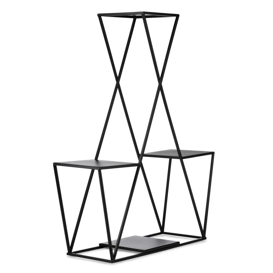 Soporte para flores 95x78 cm negro