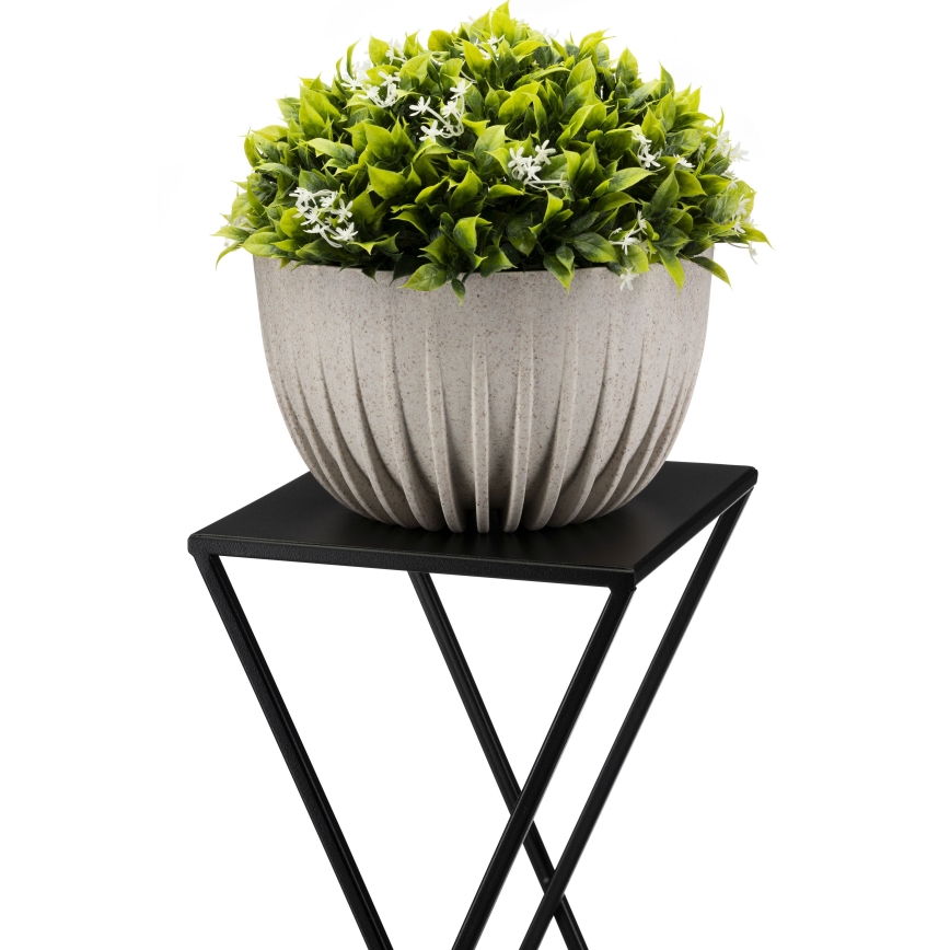 Soporte para flores 95x78 cm negro