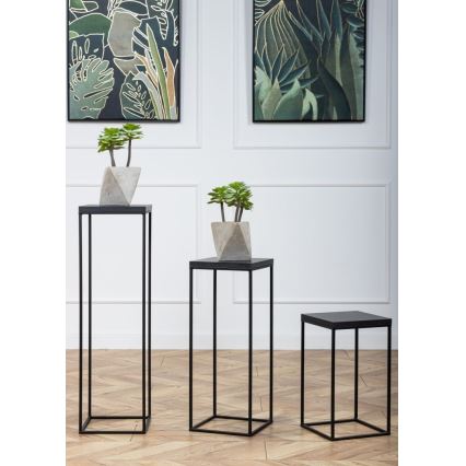 Soporte para flores BASICLOFT 40x24 negro