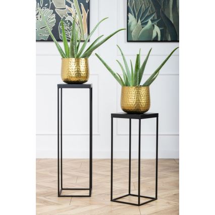 Soporte para flores BASICLOFT 80x24 negro