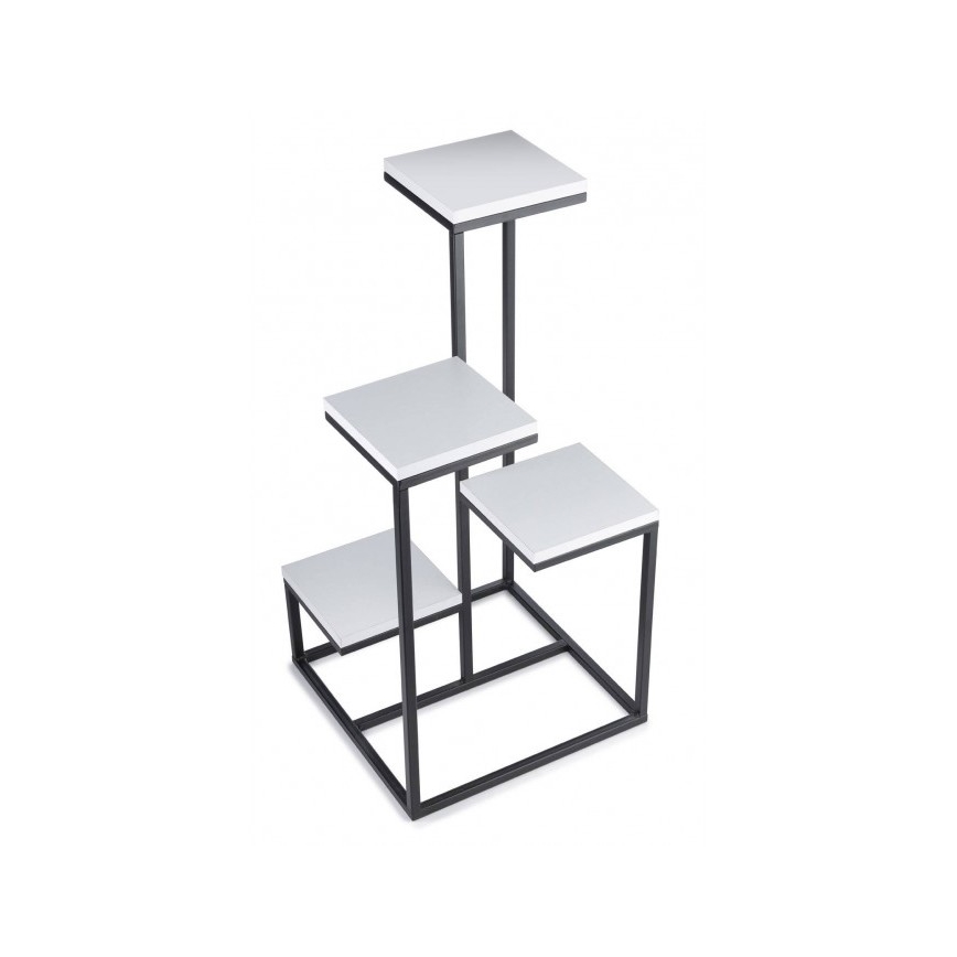 Soporte para flores KASKADA 79x40 negro/blanco