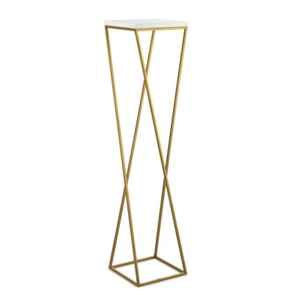 Soporte para flores LOFT 100x24 cm dorado/blanco