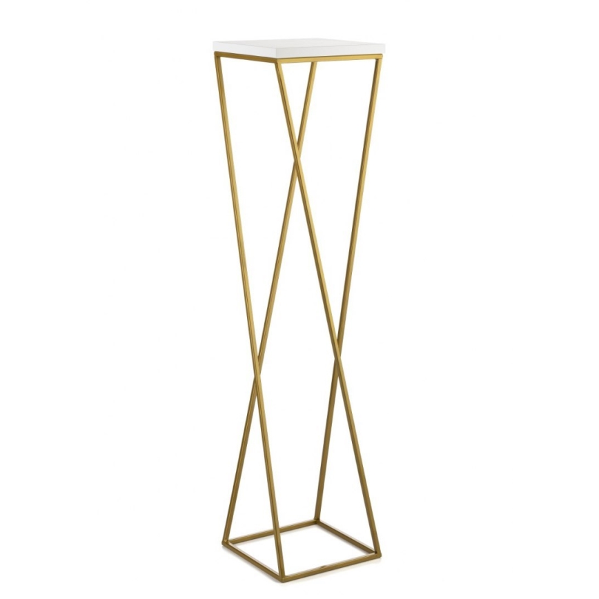 Soporte para flores LOFT 100x24 cm dorado/blanco