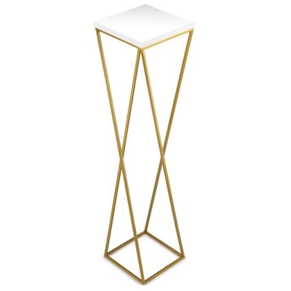 Soporte para flores LOFT 100x24 cm dorado/blanco