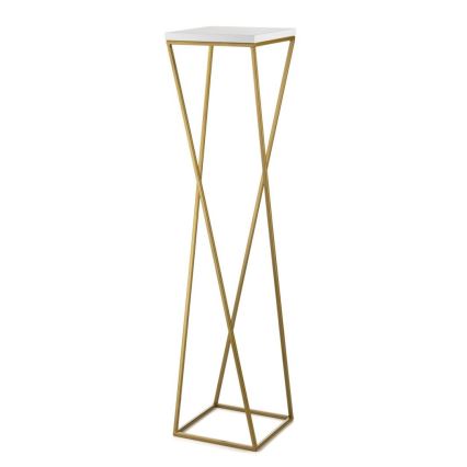 Soporte para flores LOFT 100x24 cm dorado/blanco