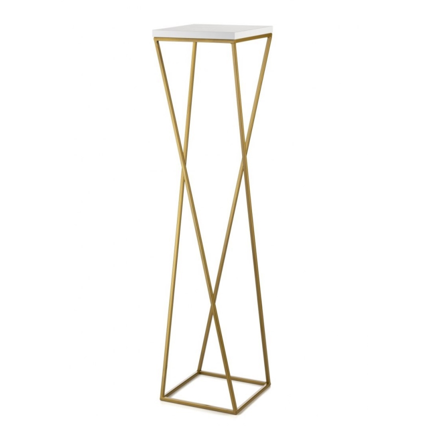 Soporte para flores LOFT 100x24 cm dorado/blanco