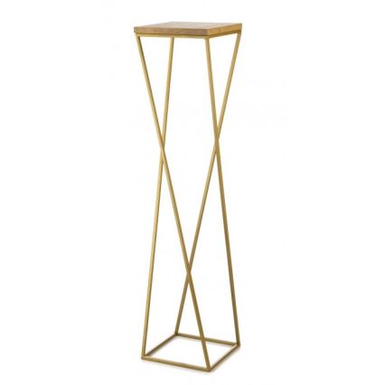 Soporte para flores LOFT 100x24 cm dorado/marrón